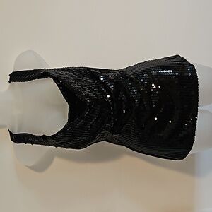 Guess Jeans Sequin Halter Top Sz. L